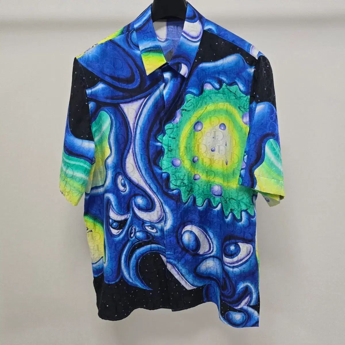 ディオール　オブリーク　シャツ Dior ディオール 衣類 オブリーク シャツ メンズ38 ブルー コットン