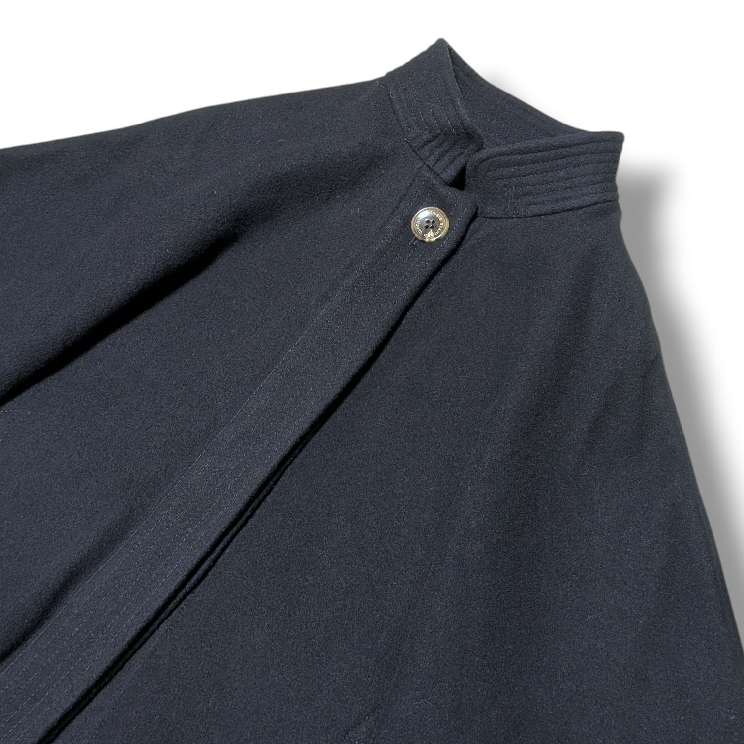 ダブルスタンダードクロージング Sov.フリルショートポンチョ　ショートコート Sov. ダブルスタンダードクロージング ネイビー フリル ショート