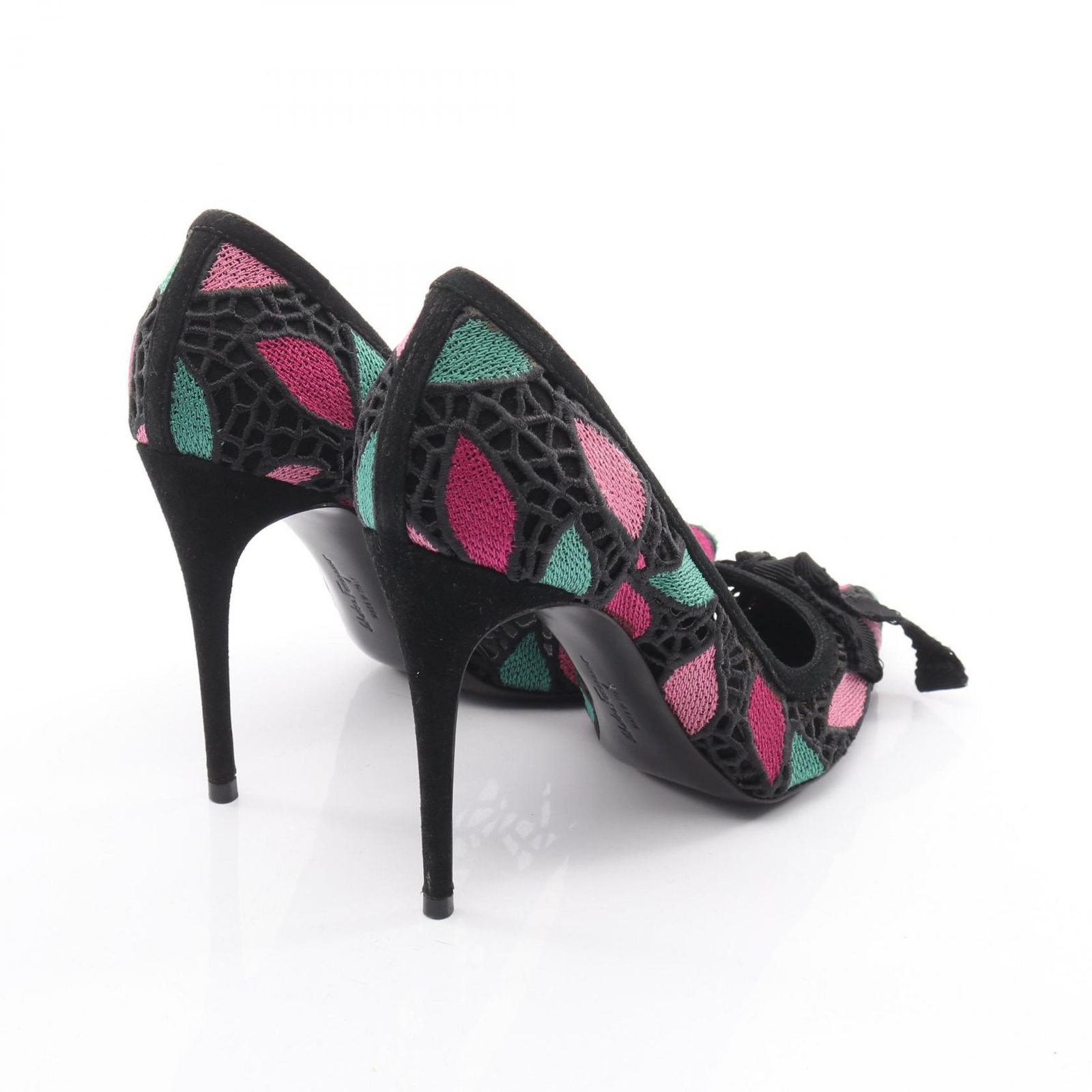 サルヴァトーレフェラガモ Salvatore Ferragamo パンプス FE 3506 ブラックxマルチ その他 レディース B