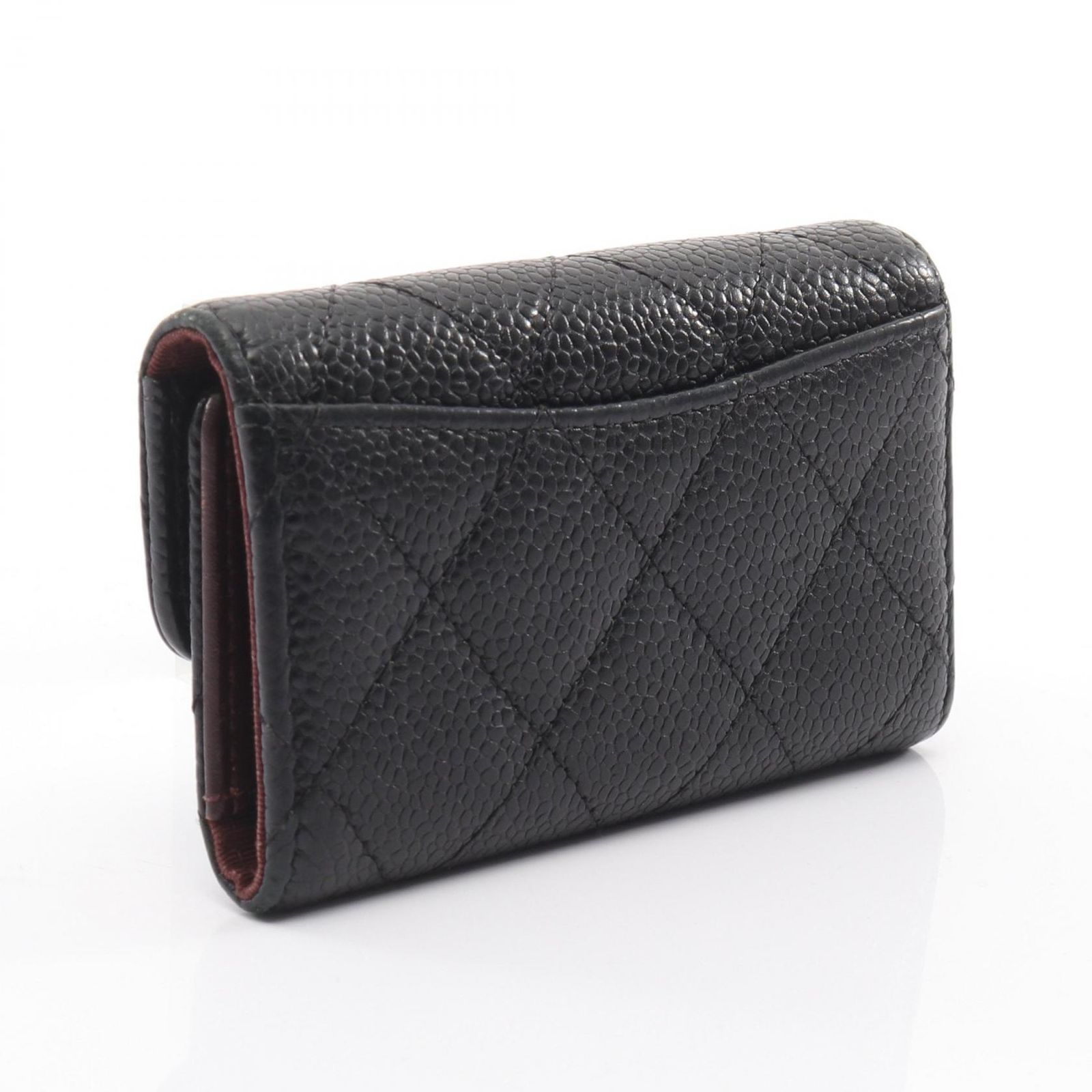 CHANEL キャビアスキン　ブラック キーケース6連 CHANEL ブラック キャビアスキン 6連キーケース