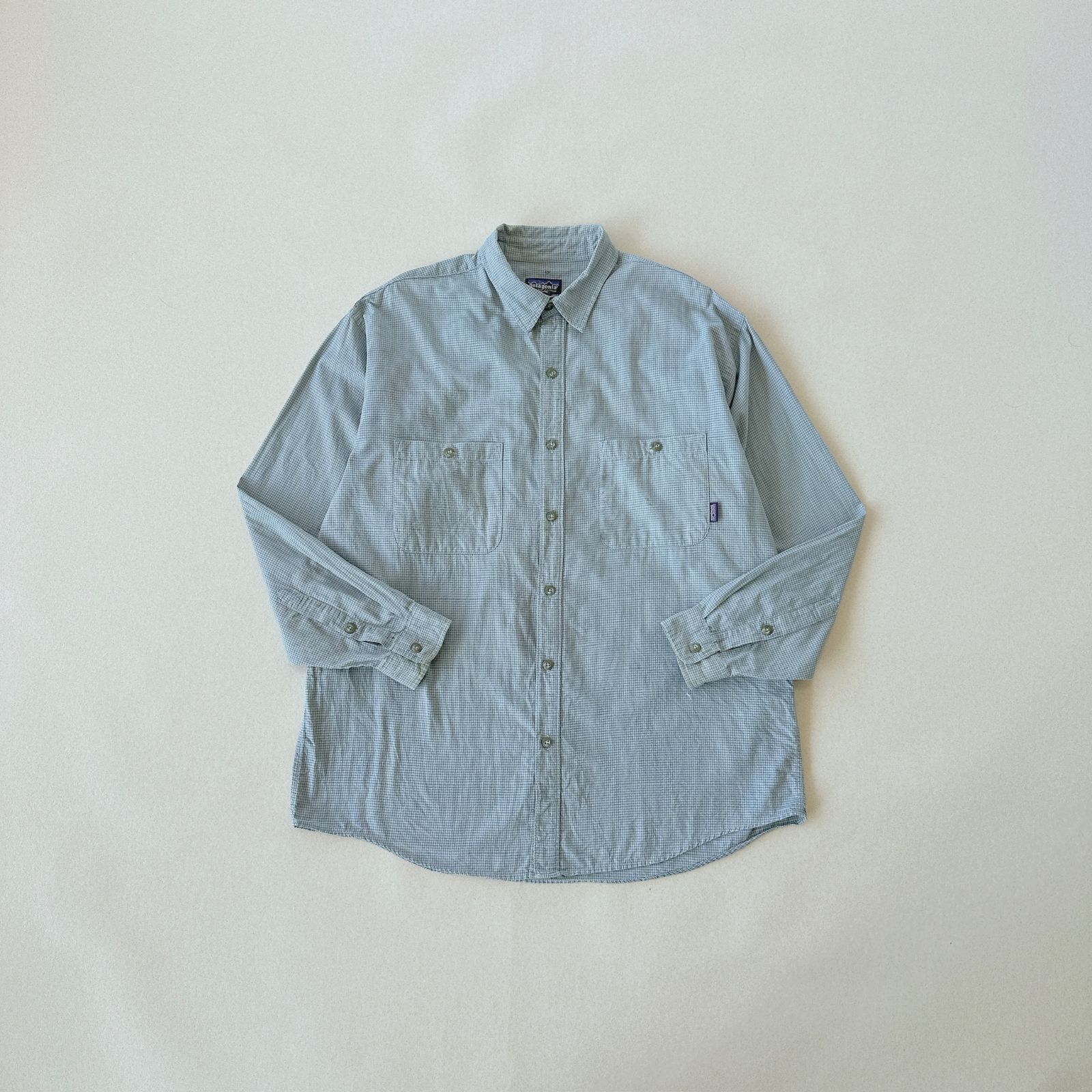 パタゴニア シャツ メンズL オーガニックコットン 90s ポルトガル製