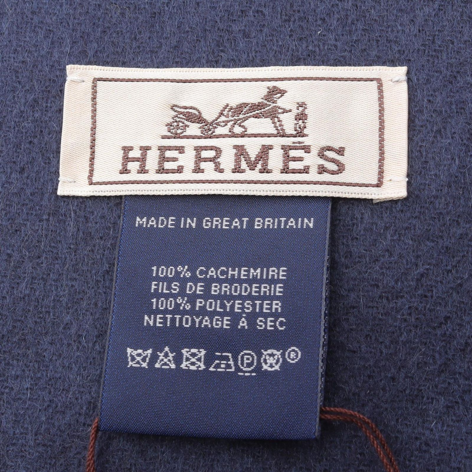 エルメス HERMES マフラー Recto-Verso Maillons レクトヴェルソ マイヨン コロレ ブルー マリン アルドワ カシミヤ