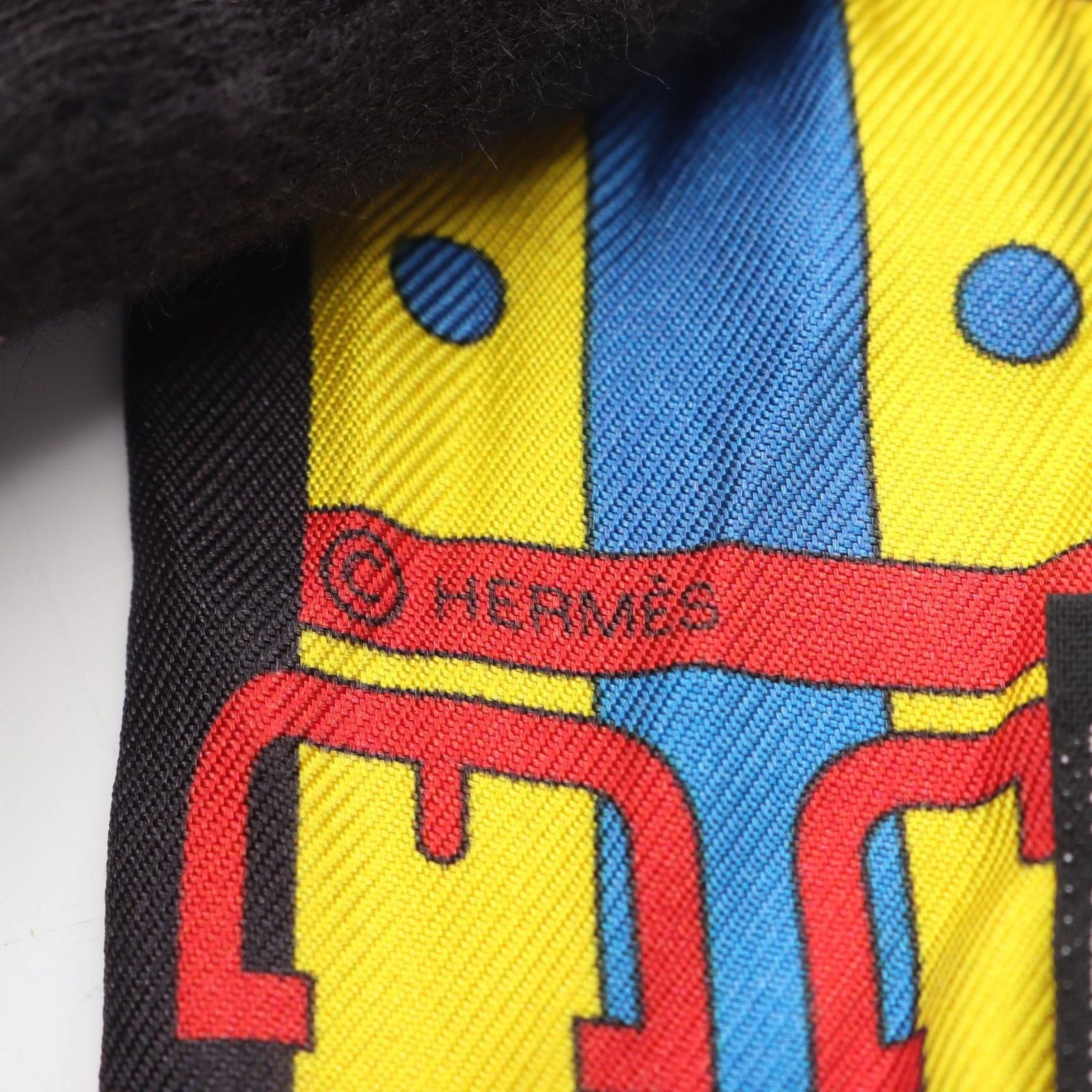 エルメス HERMES スカーフ ツイリー ROCABAR シルク ツイリー