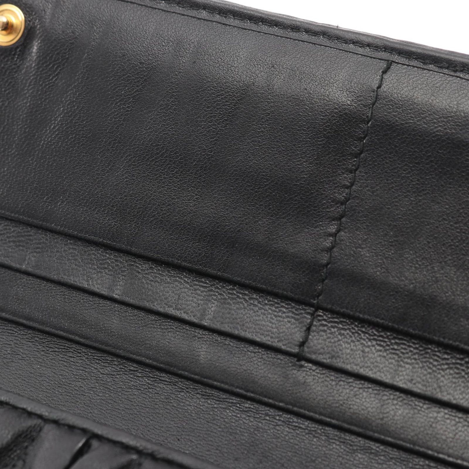  ミュウ Miu 二つ折り長財布 1 5 MH 109 ブラック レザー マテラッセ 二つ折長財布 レディース B 長財布 小物