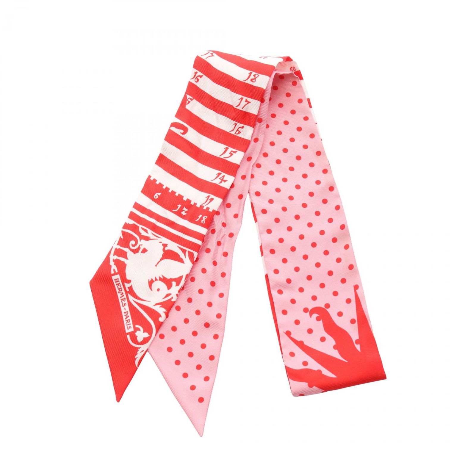 エルメス HERMES スカーフ ツイリー ASTROLOGIE A POIS シルク レディース B