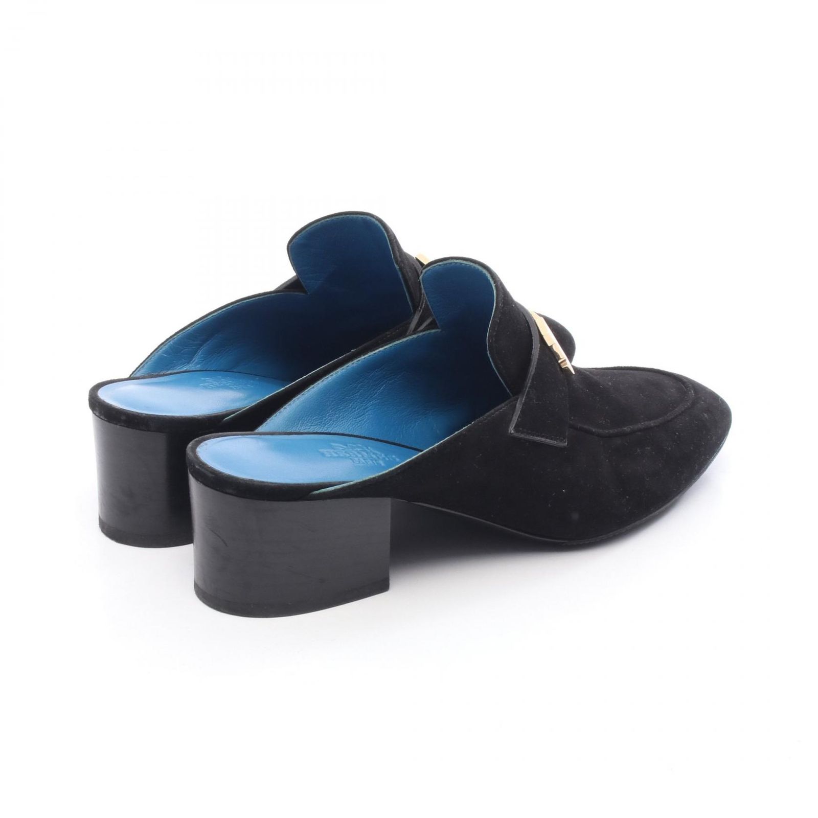 エルメス HERMES ミュール パラディ スウェード レディース B