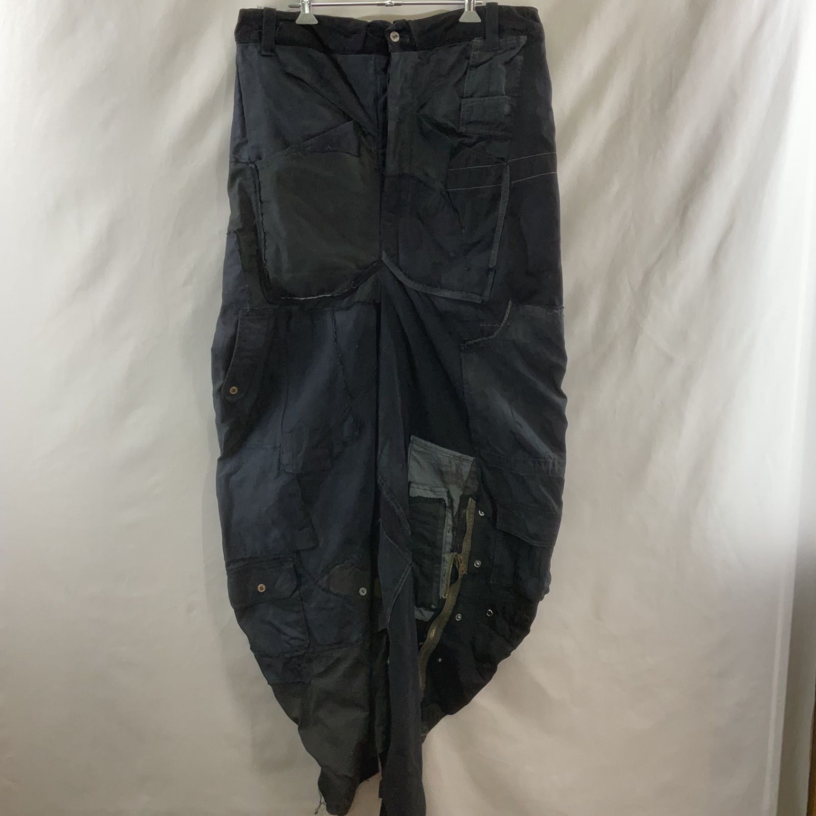 TAREET SS 25 LAPATO PANTS BLK DYEING タリート パンツ 変形 黒 K 0230-005 211