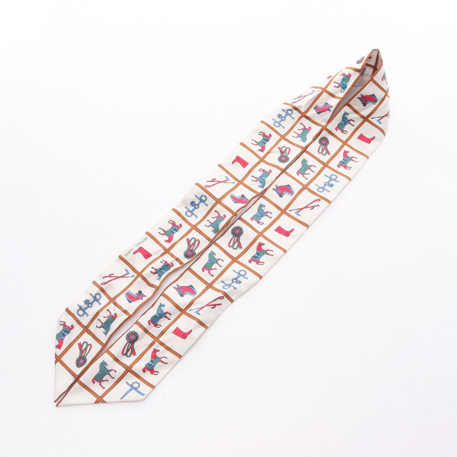 エルメス HERMES スカーフ ツイリー Couvertures et Tenues de Jour シルク レディース B