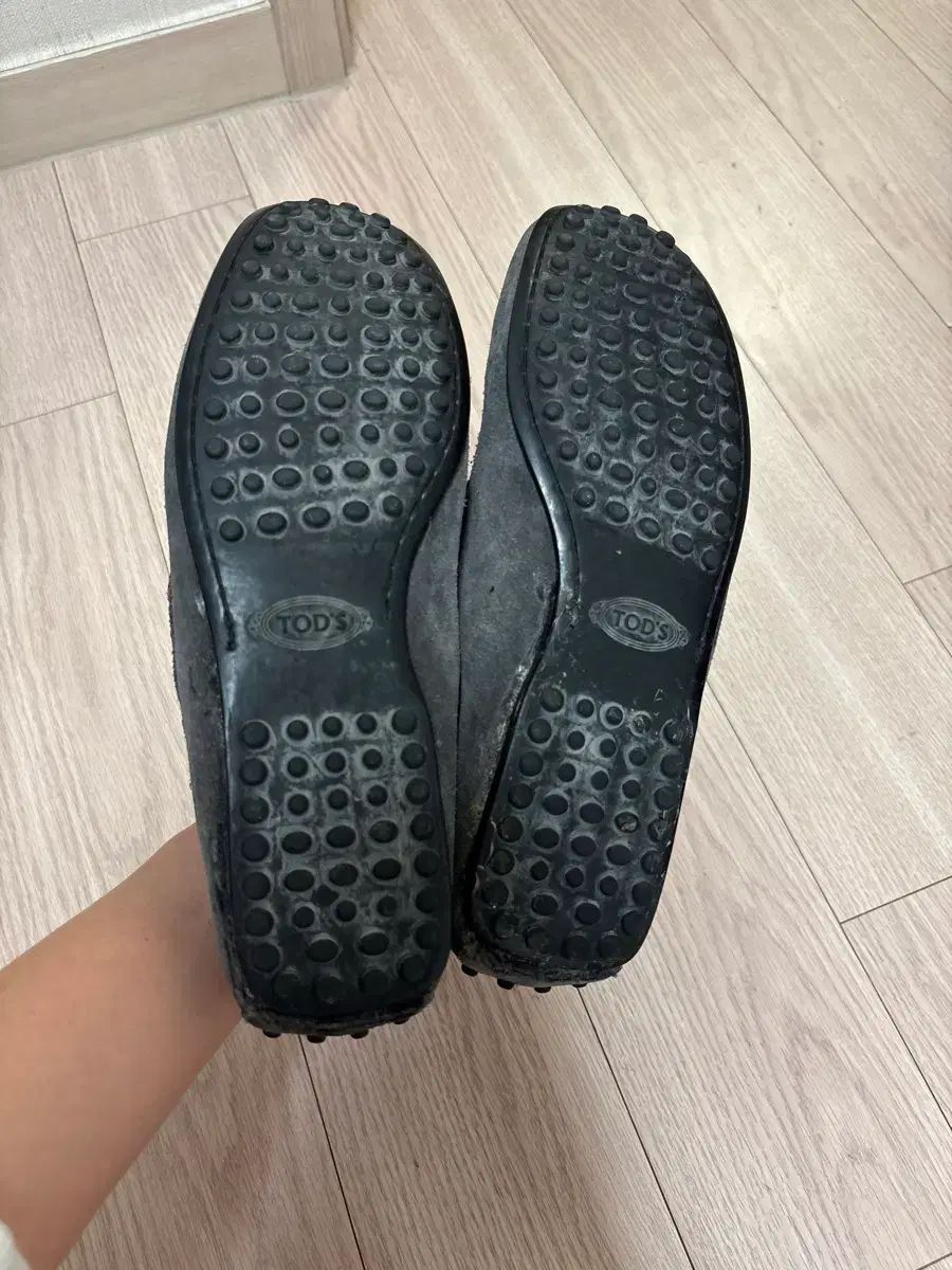  TOD S トッズ スウェード ローファー 245 フラットシューズ バレエシューズ パンプス