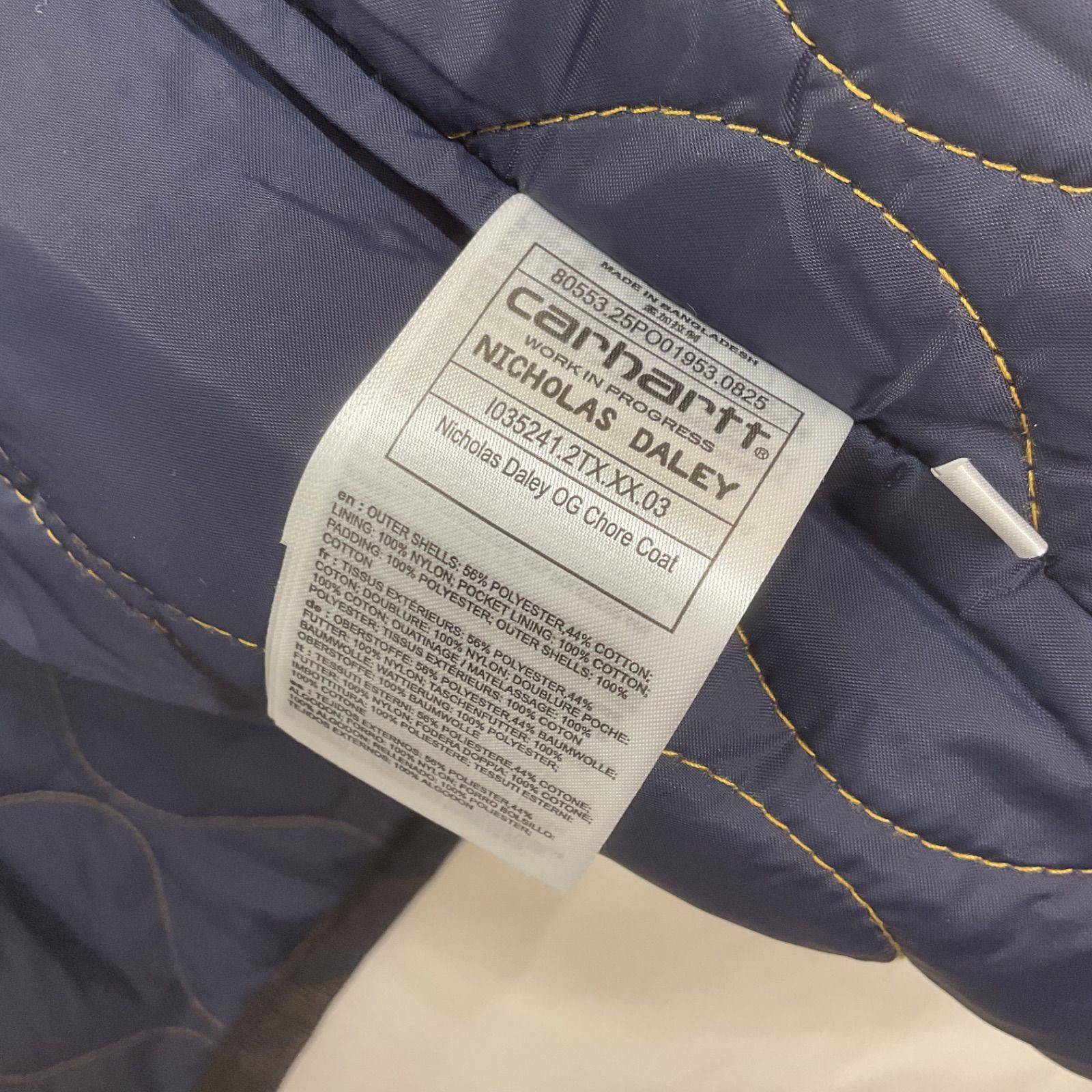 Carhartt WIP × Nicholas Daley OG CHORE COAT 2TXXX:ND DARK NAVY 