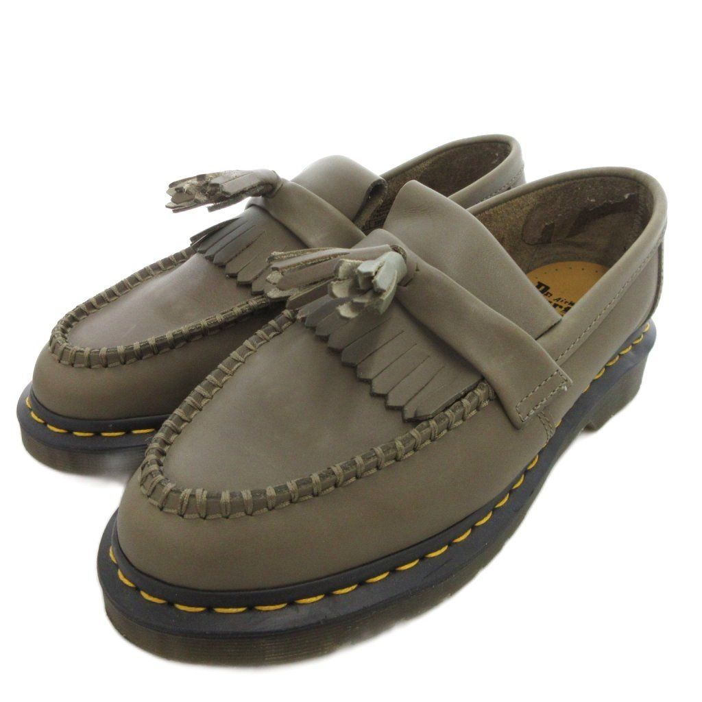 ドクターマーチン DR MARTENS ADRIAN タッセルローファー シューズ レザー UK 6 カーキ系 UO GY 62