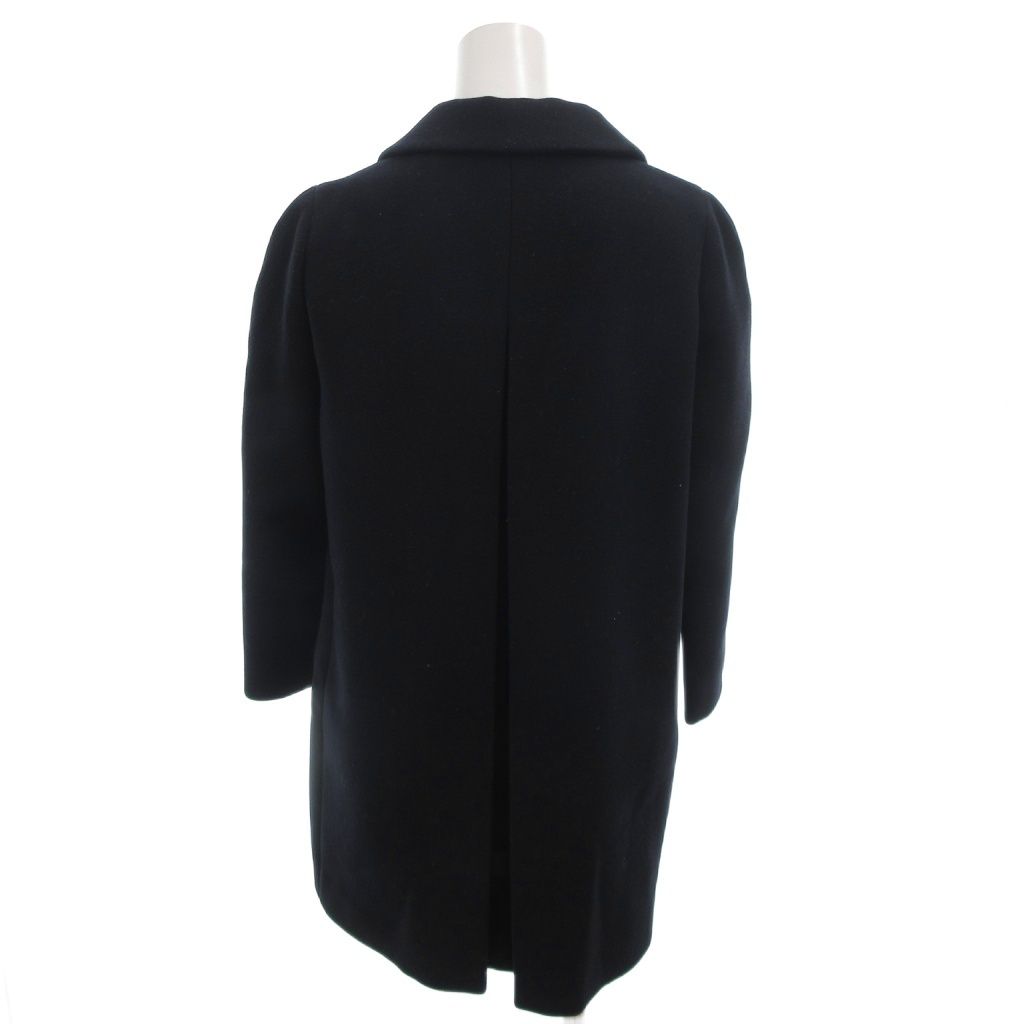 ミュウミュウ miumiu Pコート ジャケット ショート丈 ウール 40 紺