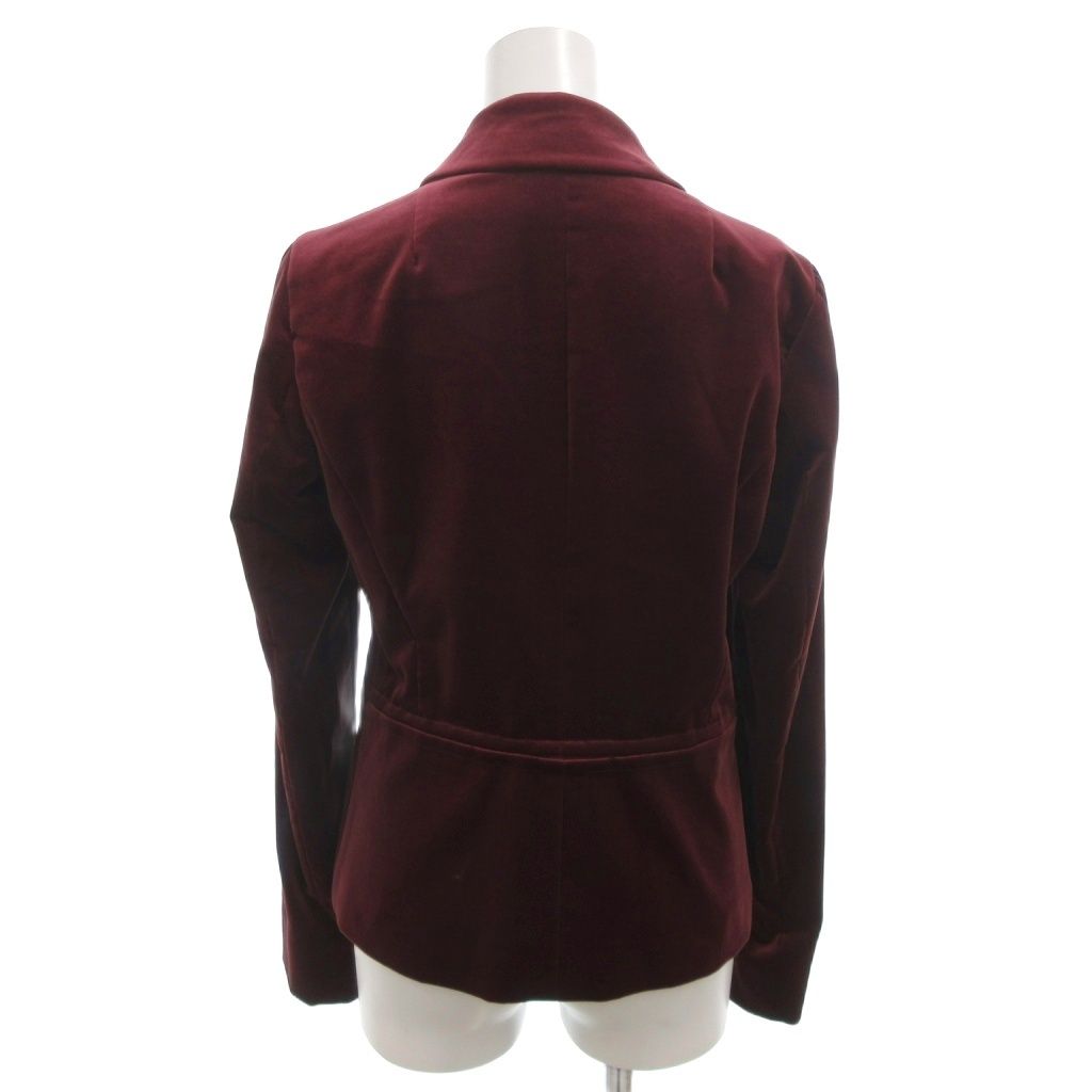 エトロ ETRO ベロアジャケット テーラード ブレザー 2 B 42 ボルドー FF GY 62