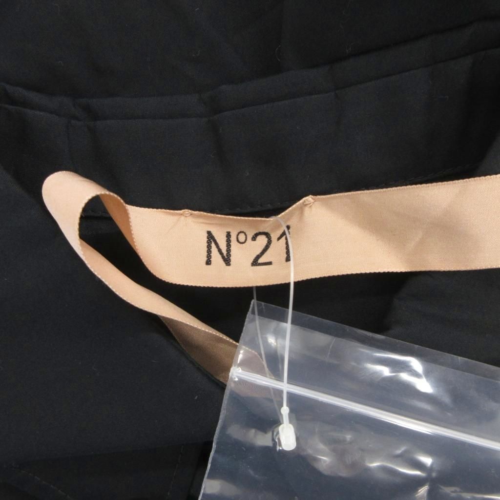 ヌメロヴェントゥーノ N°21 23年 シャツワンピース ひざ丈 36 黒