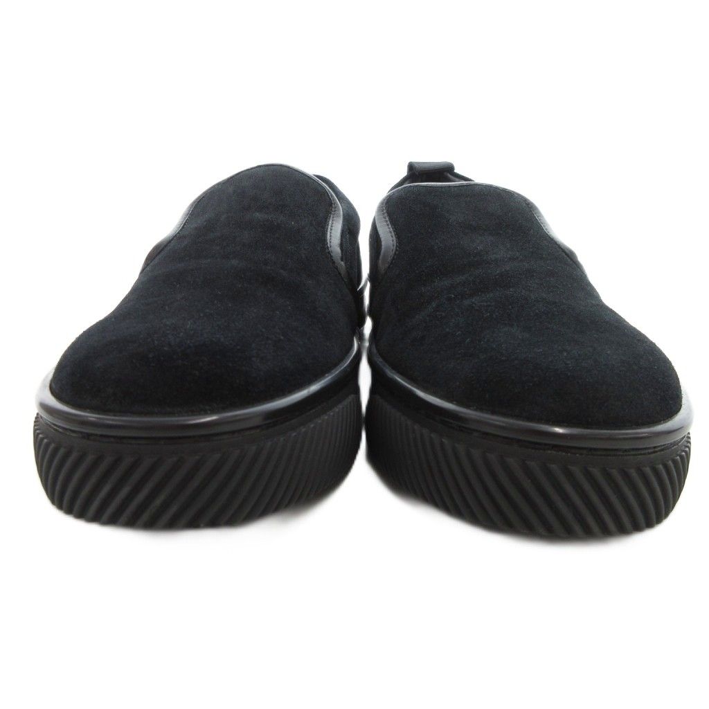 ジャンヴィトロッシ Gianvito Rossi スリッポン スニーカー スエード 40 黒 ブラック UO GY 62