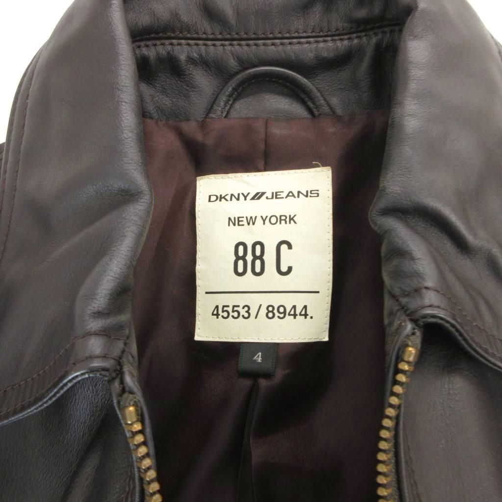 ダナキャランニューヨーク DKNY JEANS 88Cレザージャケット 革ジャン