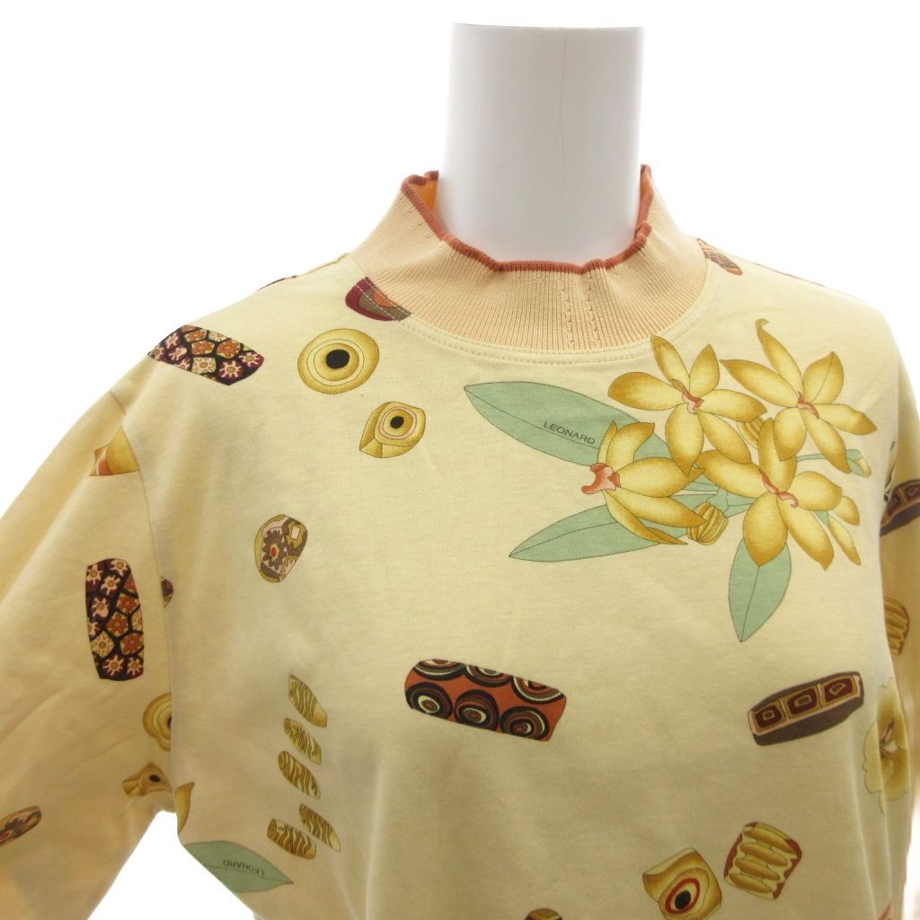 レオナールスポーツ LEONARD SPORT カットソー 長袖 M 黄 イエロー