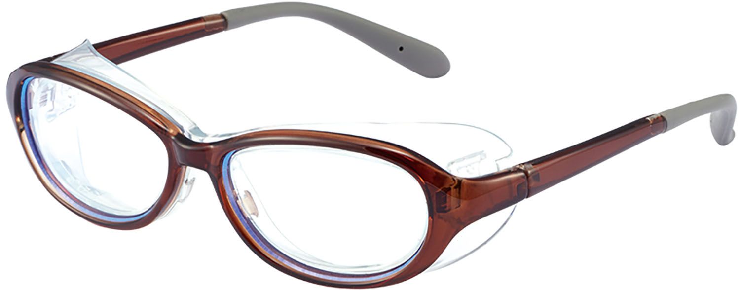 アックス AXE アイキュア キッズ ジュニア 子ども サングラス EC-102J 花粉対策 ホコリ対策 保護メガネ ウィルス対策 飛沫 黄砂 pm2.5 ノーズパッド付  EC102J BR クリスタルブラウン