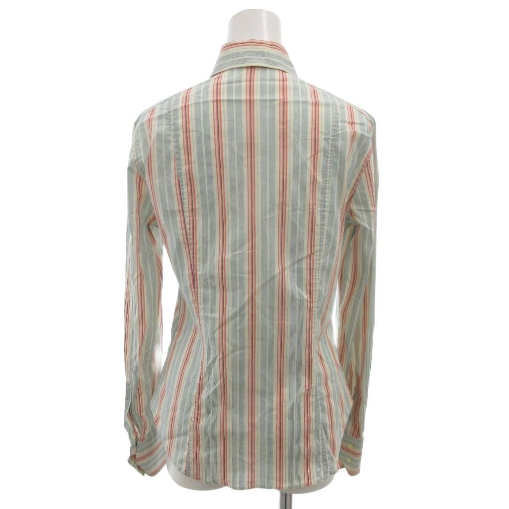 エトロ ETRO カジュアル シャツ ストライプ 長袖 42 マルチカラー /FF