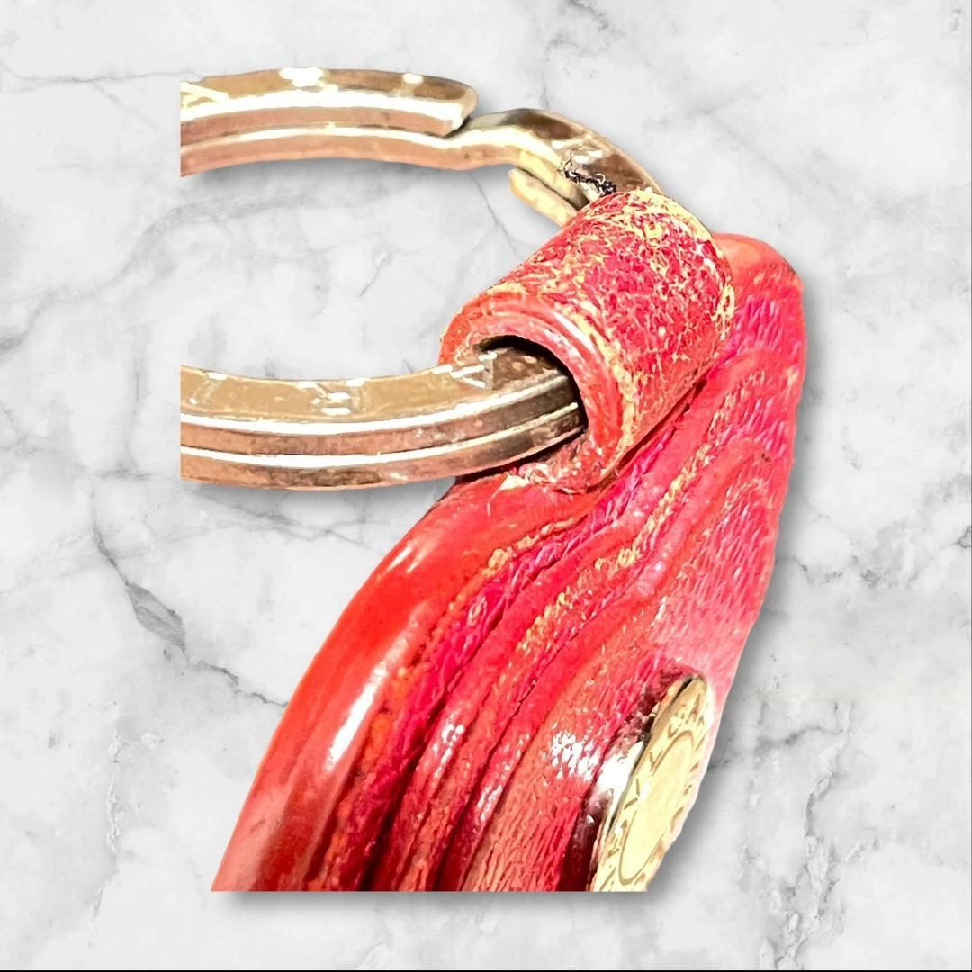 BVLGARI 購入 キーホルダー・リングセット レッド Y506-119 BVLGARI