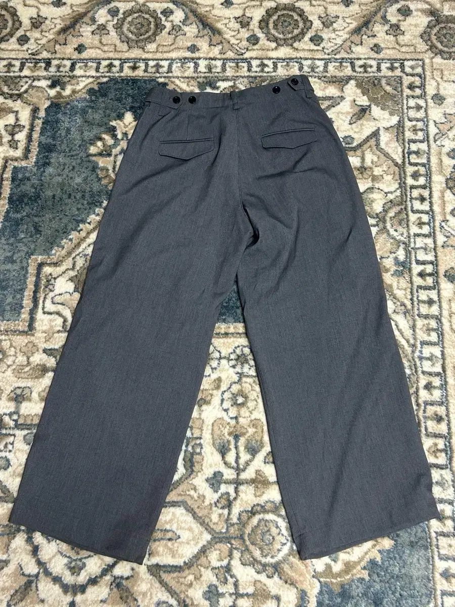  ムンダル ワイド スラックス DARK GRAY COLOR スラックス パンツ