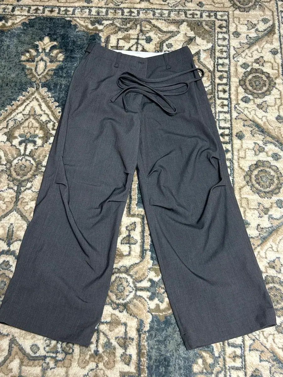 ムンダル ワイド スラックス DARK GRAY COLOR