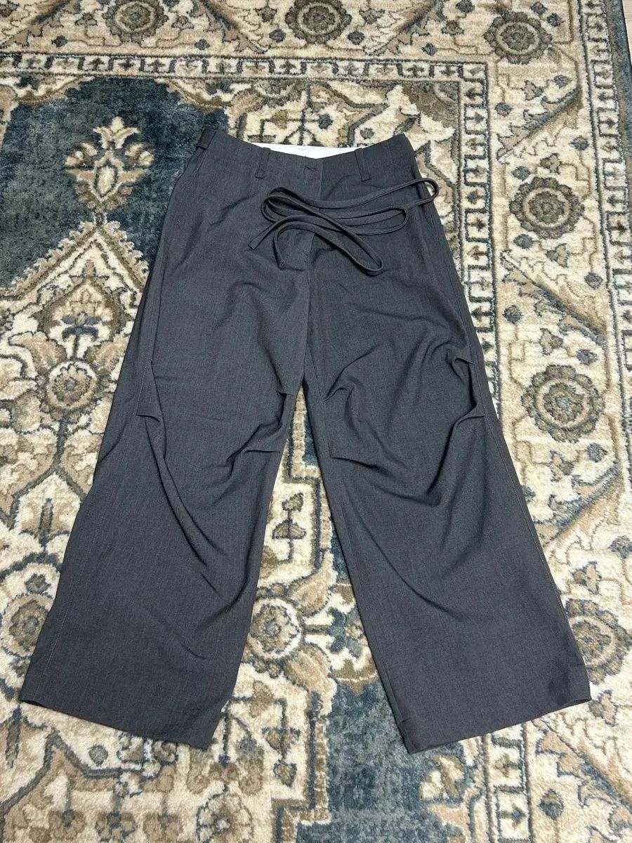 ムンダル ワイド スラックス DARK GRAY COLOR