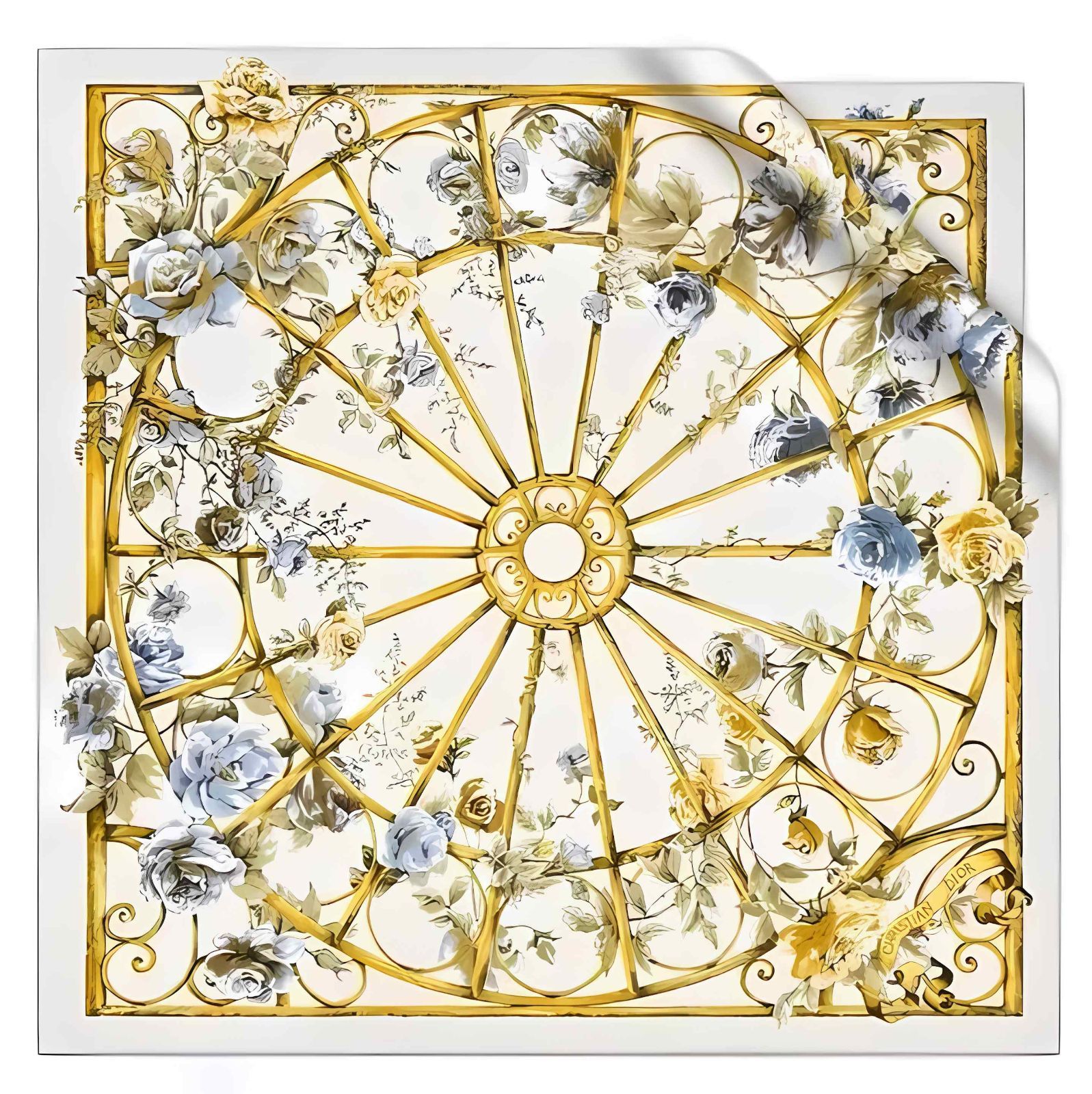 Dior ディオール Granville 90 スクエアスカーフ _C 086 マルチ 箱 レディース ファッション小物 衣料品 aua