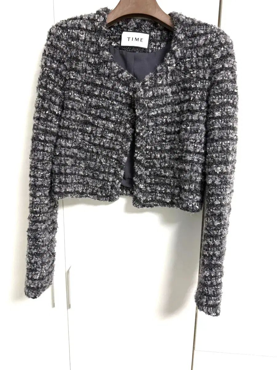 ハンサム TIME ツイード クロップド ジャケット