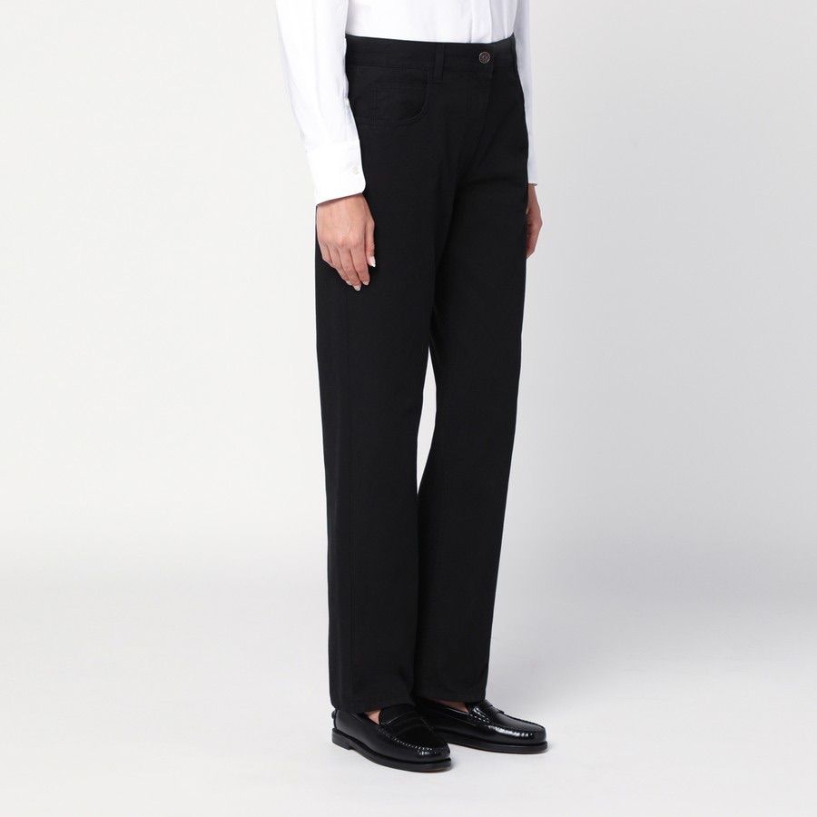  The Row ブラックランダイスジーンズ ストレートデニム デニム ジーンズ