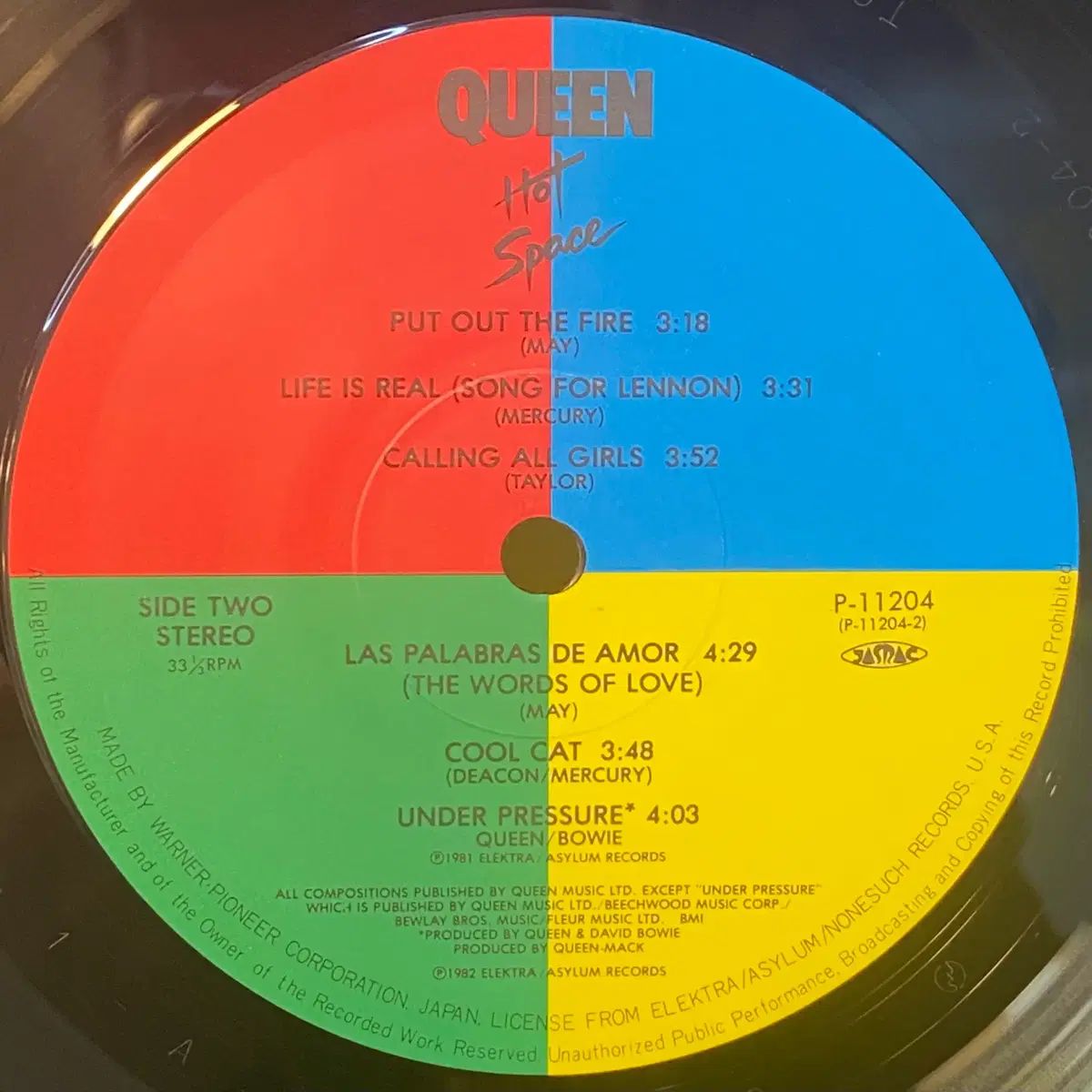  LP Queen ー Hot Space その他 楽器 機材