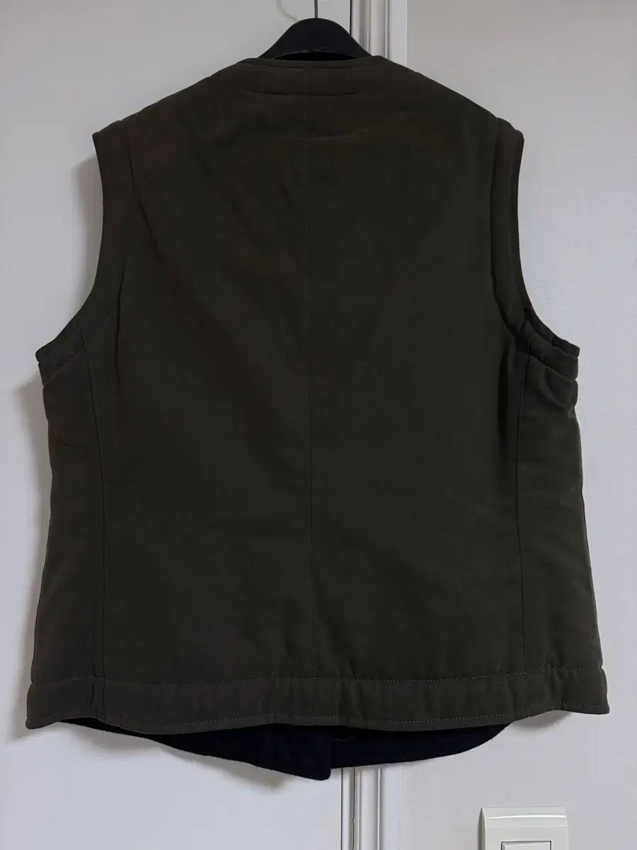 マーガレットハウエル MHL シープスキン ベスト オリーブ L