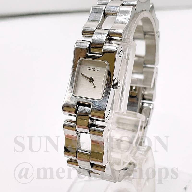 美品/稼働 GUCCI グッチ 2305L レディース腕時計 スクエア クオーツ