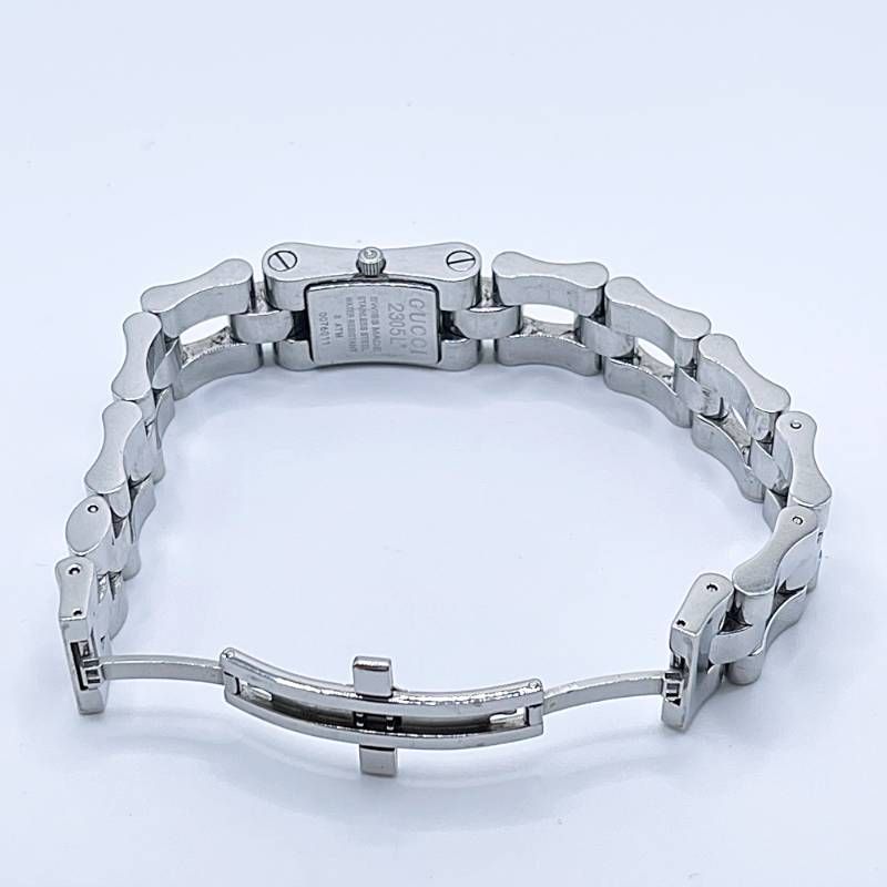 美品/稼働 GUCCI グッチ 2305L レディース腕時計 スクエア クオーツ