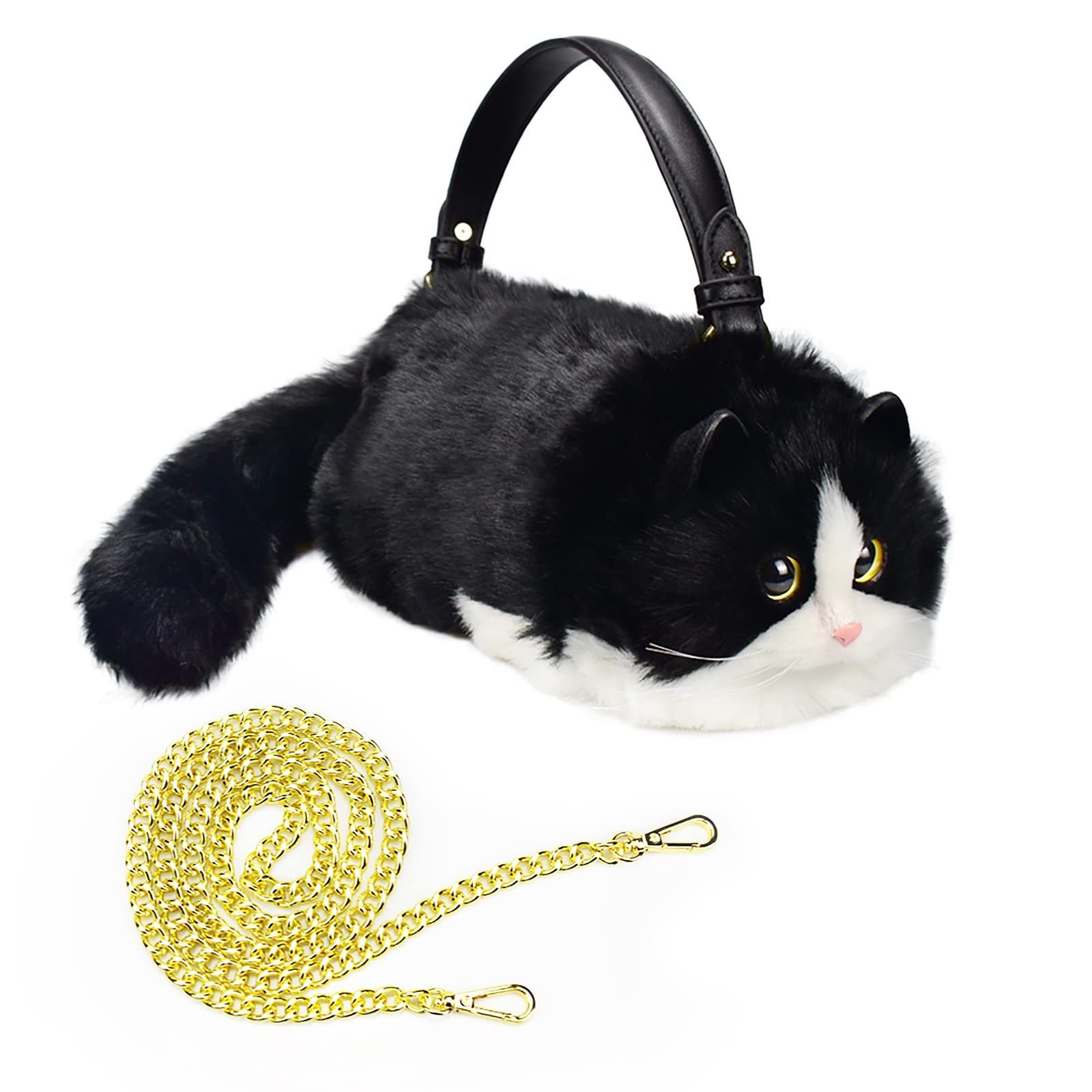 人気商品】[HUIJUFU] 女性のリアルなふわふわぬいぐるみ猫の形 