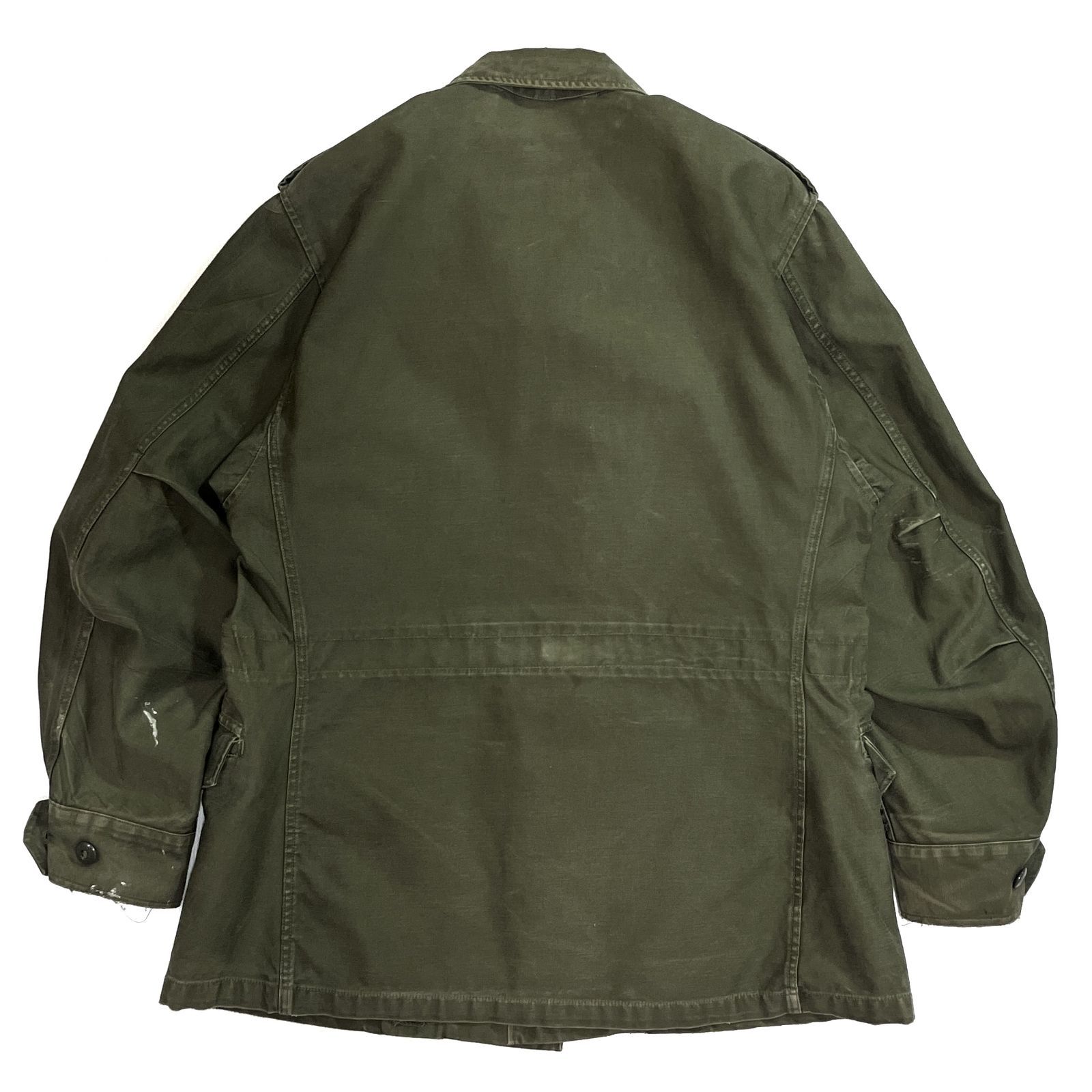 60s US ARMY M-51 フィールドジャケット ビンテージ ミリタリー 古着 60s 米軍 US ARMY M-51 ストームフラップ コットンサテン