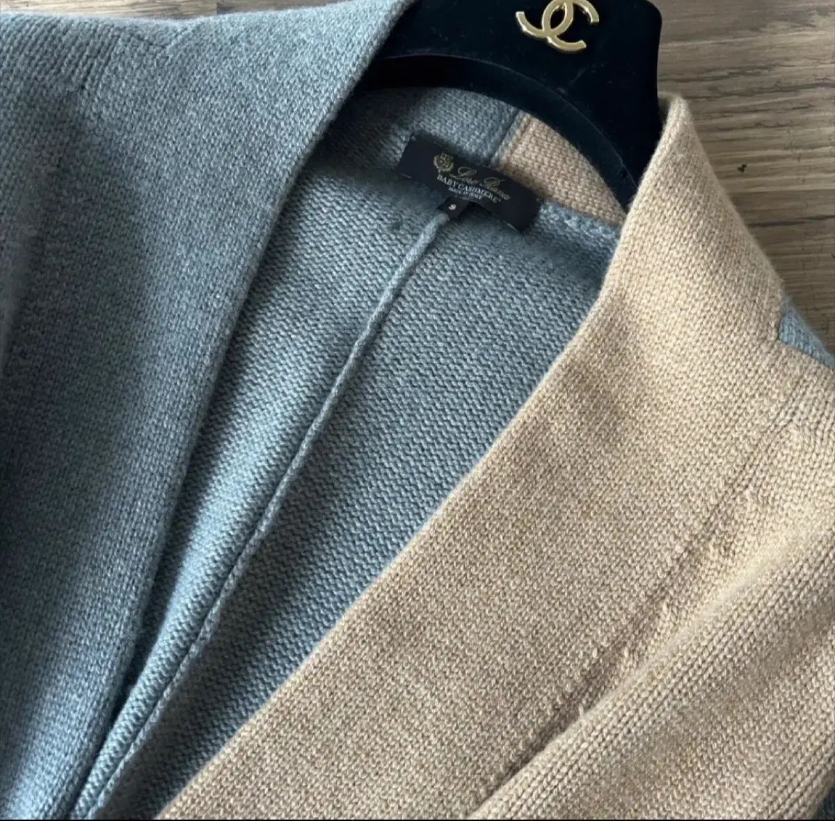 ロロ ピアーナ ベイビーカシミア ウェブ カーディガン