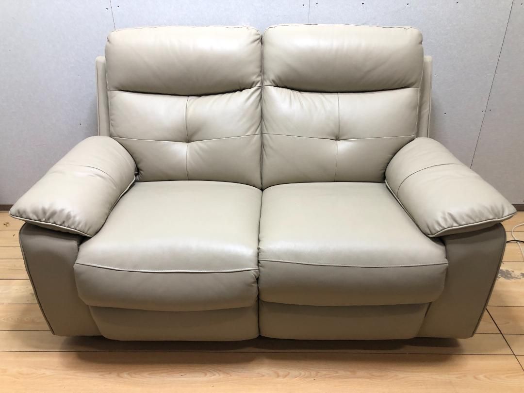 関家具 ソファ 電動 ソファー 2人掛け おしゃれ 二人掛け 電動リクライニング 本革 合皮 レザー リクライニング ライデル 2人用 88106-4-030