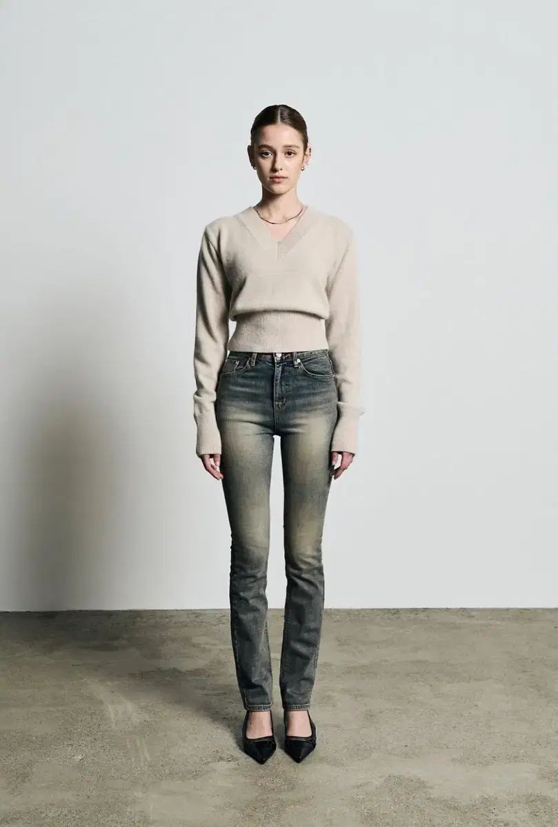 BOHEMSEO ボヘミアンソウル ハイウエストストレートフィット ジーン