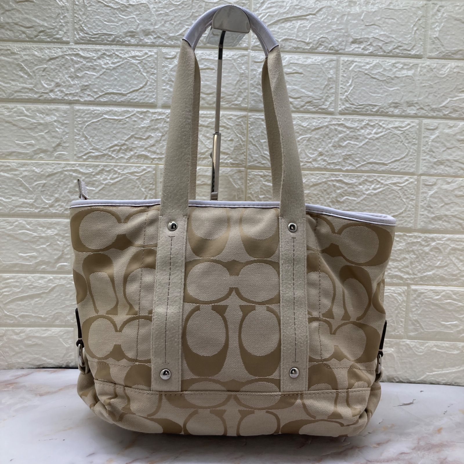 美品❣️COACH ❣️コーチ F18855 シグネチャー キャンバス 2WAY 