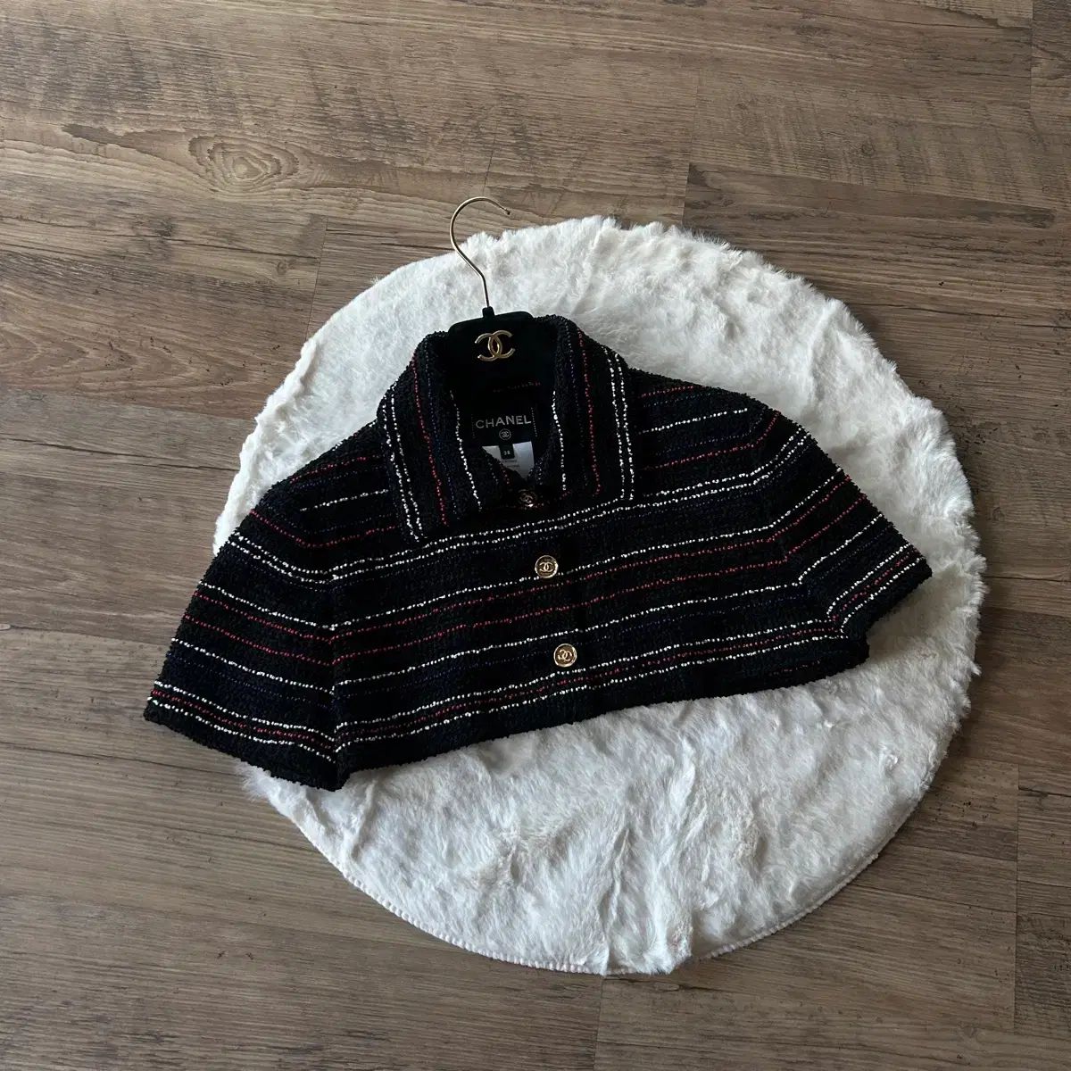 シャネル 23シーズン ボレロ ツイード ジャケット