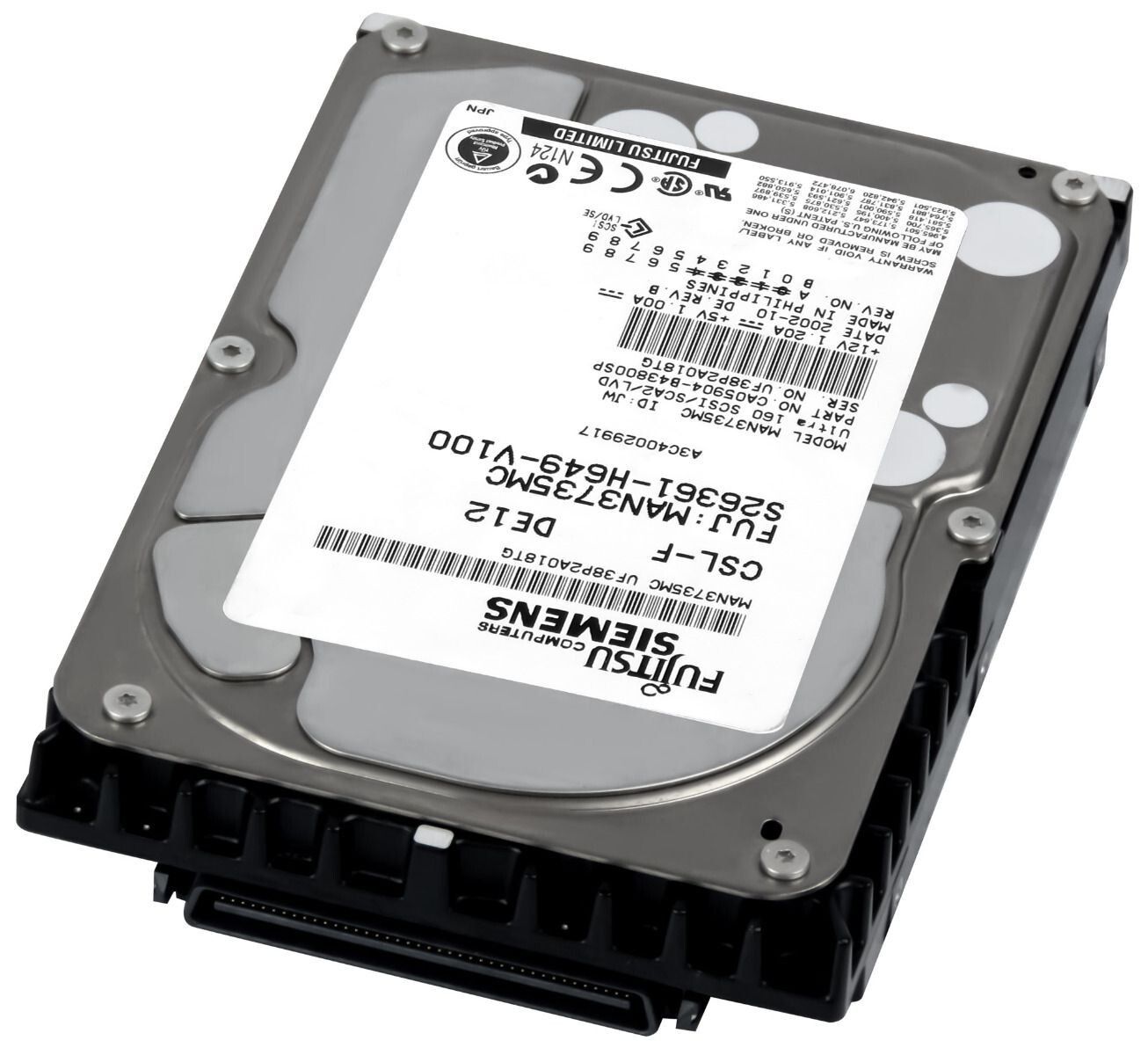 Fujitsu Hard SCSI 73GB FUJITSU - Drive Drives FESTPLATTE 10000U&frasl;min Ultra A3C40029917 8MB MAN3735MC ST373405FC Block