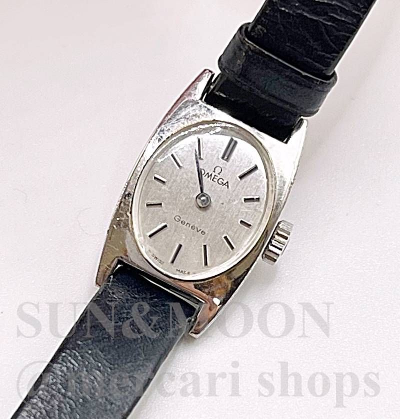 稼働 OMEGA オメガ ジュネーブ レディース腕時計 手巻き シルバー TJ12