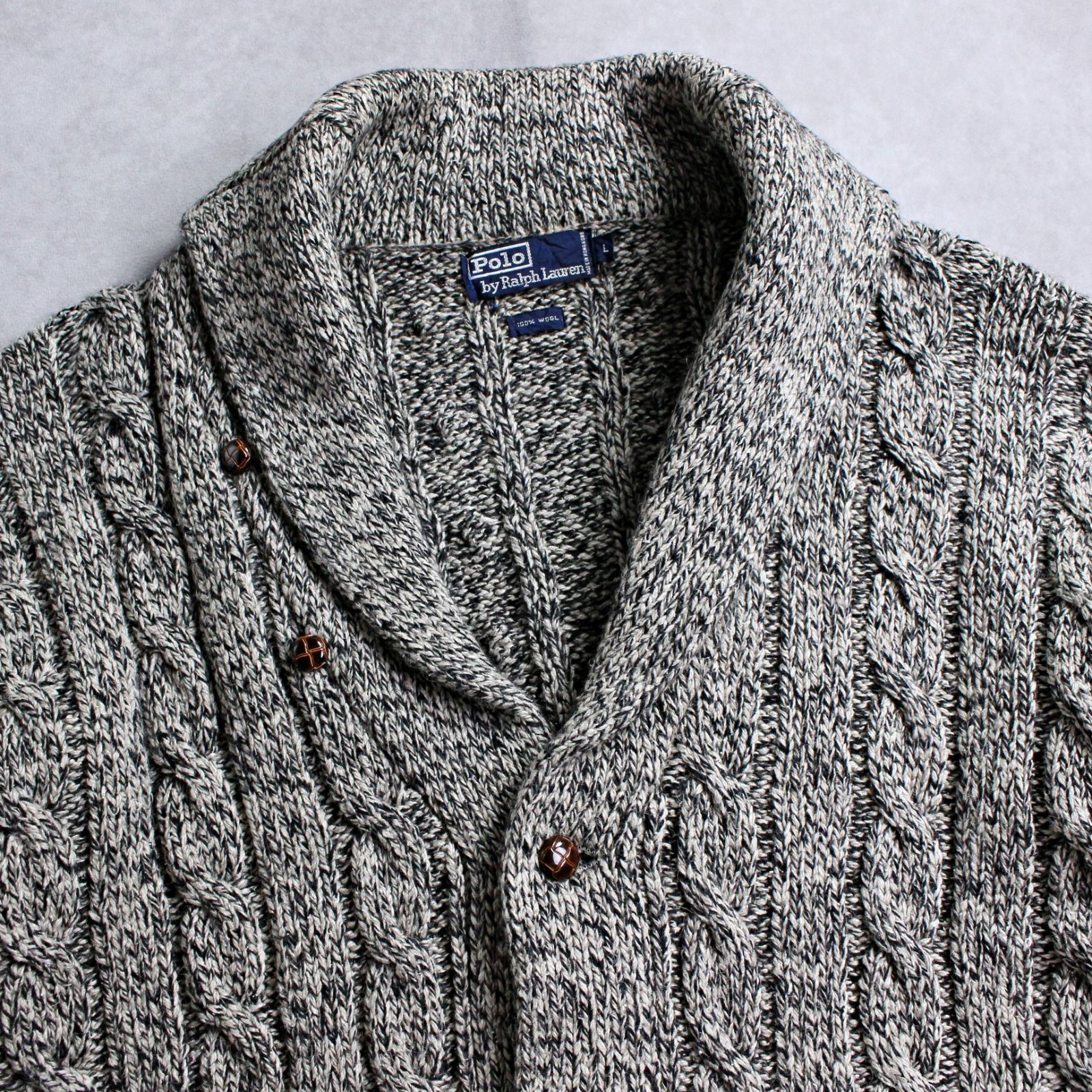 Polo by Ralph Lauren】80～90s ポロラルフローレン 厚手ケーブル編み