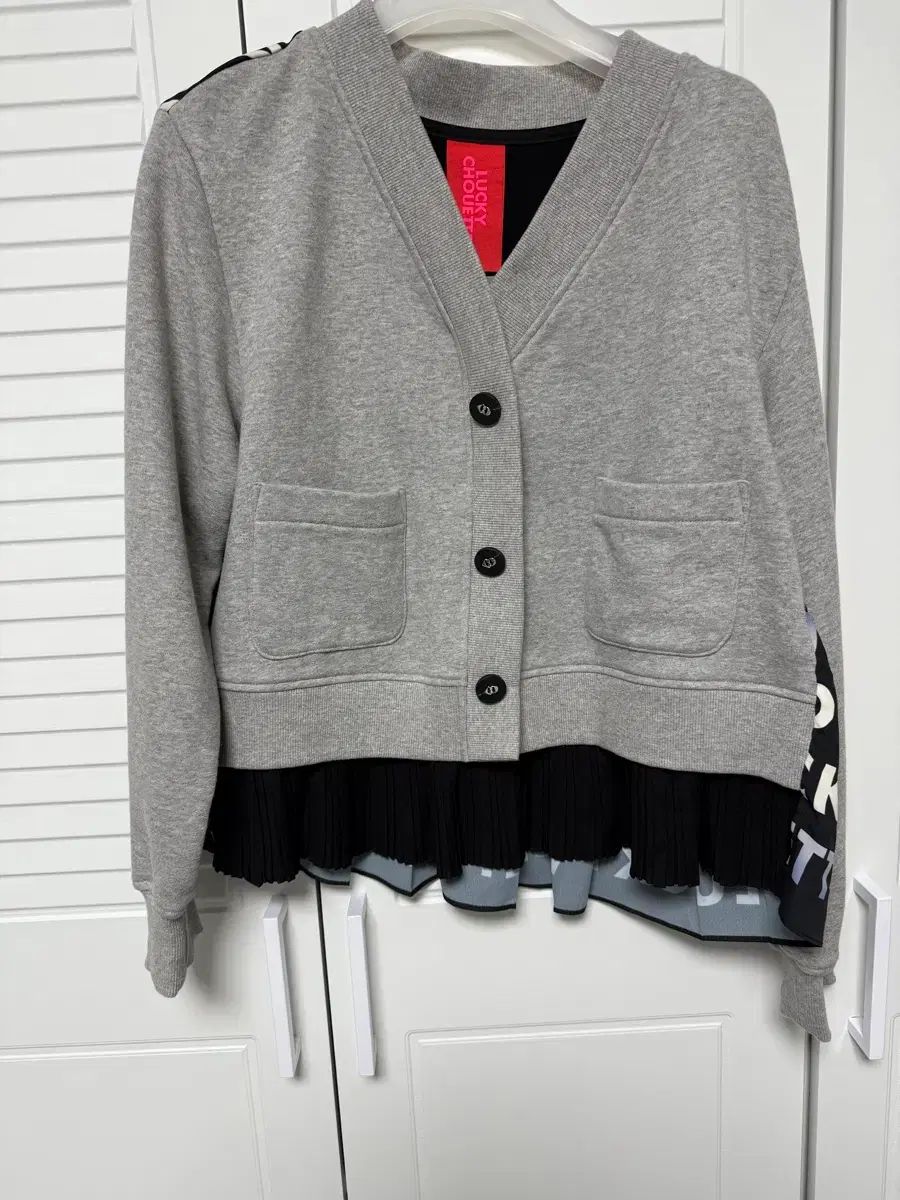 LUCKY CHOUETTE ラッキーシュエトゥ バッグレタリング プリーツ スウェット