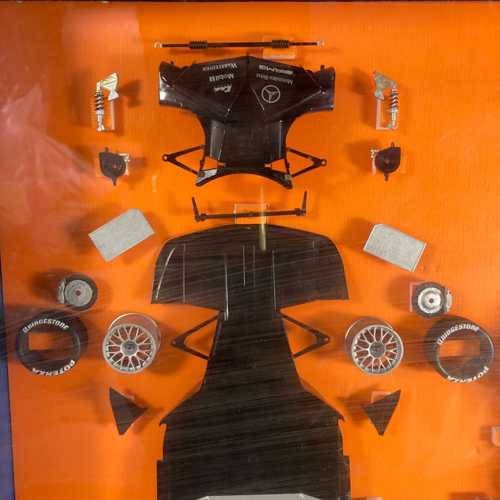 コレクター放 TAMIYA Mercedes CLK-GTR TEAM CLK SPORTSWEAR ディスプレイ