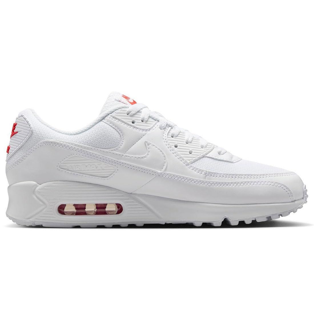  ナイキ エア マックス 90 AIR MAX ホワイト レッド DM 0029 118 25 0 cm トレイルランニングシューズ アウトドアシューズ
