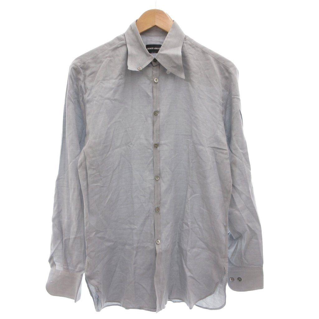 Giorgio Armani グレー 長袖シャツ ジョルジオアルマーニ GIORGIO ARMANI 長袖シャツ 39 グレー /AE