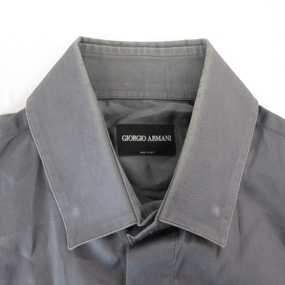ジョルジオアルマーニ GIORGIO ARMANI シャツ 39 長袖 フロントフライ