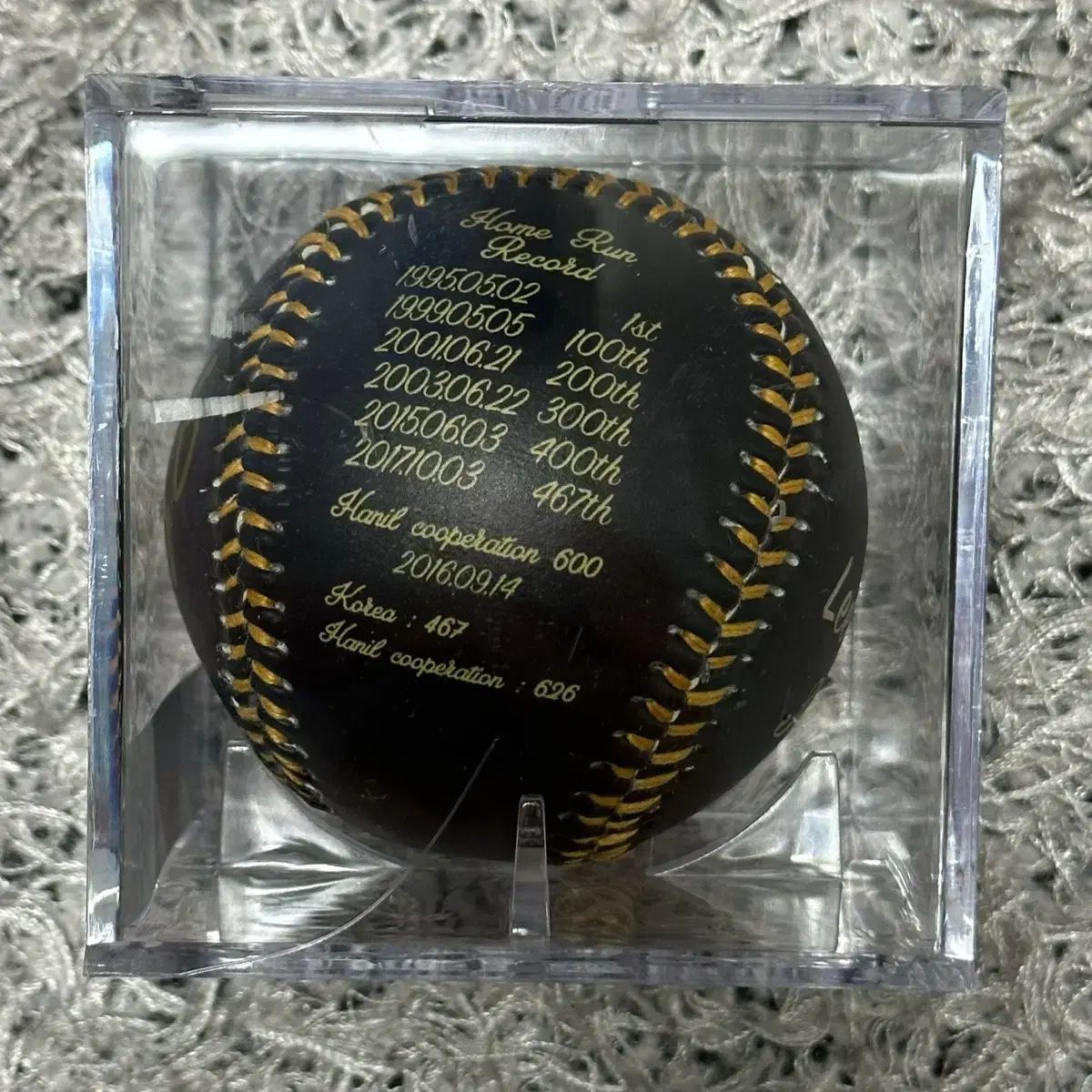 サムスン ライオンズ レジェンド 永久欠番 李承燁 イ スンヨプ サイン入り記念ボール